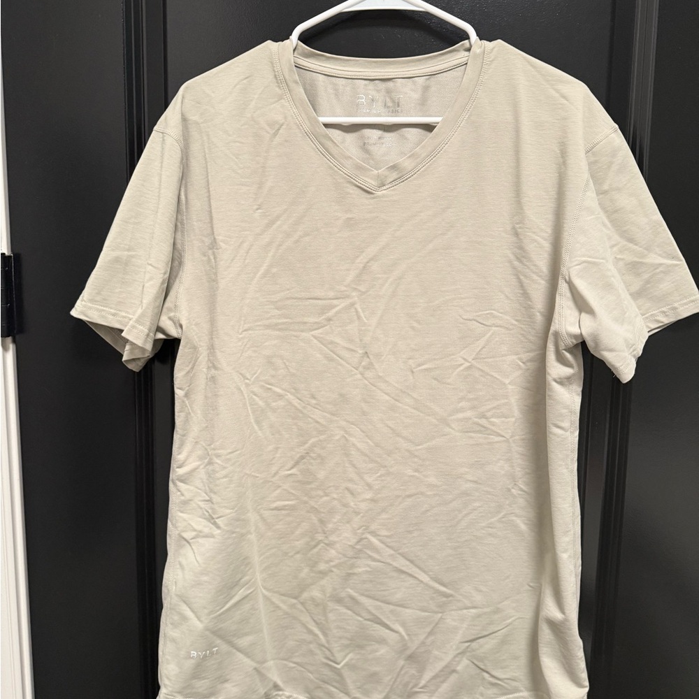 BYLT Basics Men's Light Tan Short Sleeve Tee